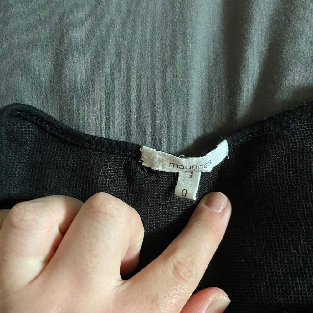 Maurice’s 1X Black Cardigan (size 0 in plus size)